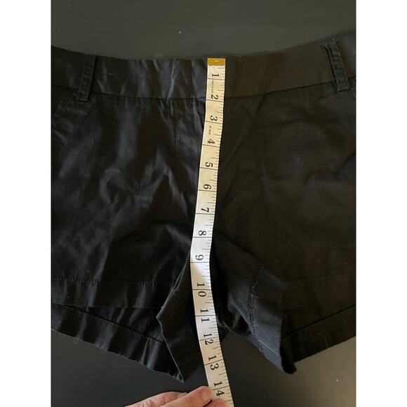 J. Crew Women's Chino City Fit Shorts Black Size 6 Casual Zip Fly Pockets - Picture 6 of 7